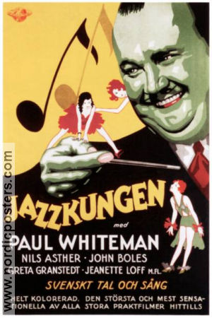Jazzkungen 1930 poster Paul Whiteman John Boles Laura La Plante John Murray Anderson