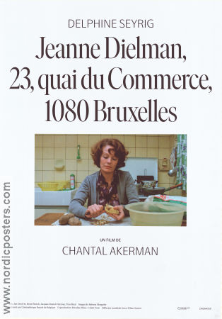 Jeanne Dielman 23 quai du commerce 1975 poster Delphine Seyrig Jan Decorte Henri Storck Chantal Akerman Kultfilmer Mat och dryck