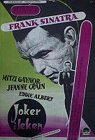Joker i leken 1958 poster Frank Sinatra Mitzi Gaynor Gambling