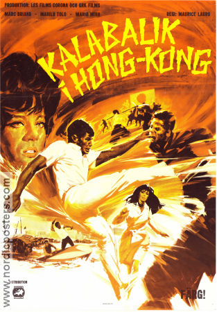 Kalabalik i Hong-Kong 1967 poster Marc Briand Marilu Tolo Maria Minh Maurice Labro Asien Kampsport