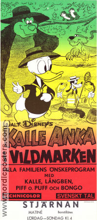 Kalle Anka i vildmarken 1968 poster Kalle Anka