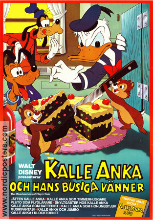 Kalle Anka och hans busiga vänner 1985 poster Kalle Anka