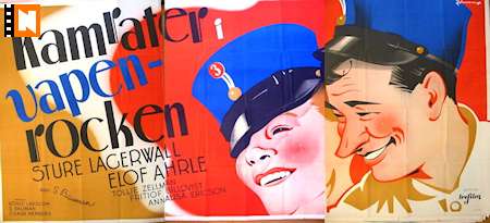 Kamrater i vapenrocken 1938 poster Sture Lagerwall Elof Ahrle Annalisa Ericson Hitta mer: Large poster