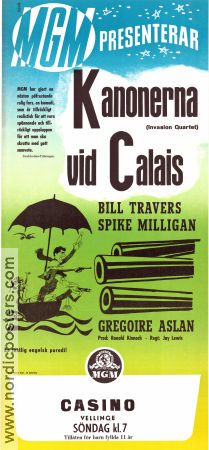 Kanonerna vid Calais 1961 poster Bill Travers Spike Milligan Grégoire Aslan Jay Lewis