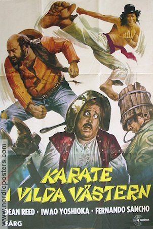 Karate i vilda västern 1973 poster Dean Reed Iwao Yoshioka Kampsport