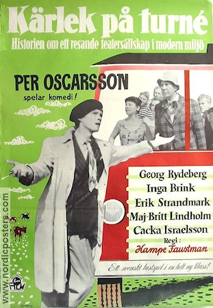 Kärlek på turné 1955 poster Per Oscarsson Georg Rydeberg Inga Brink