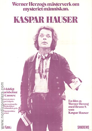 Kaspar Hauser 1974 poster Bruno S Werner Herzog