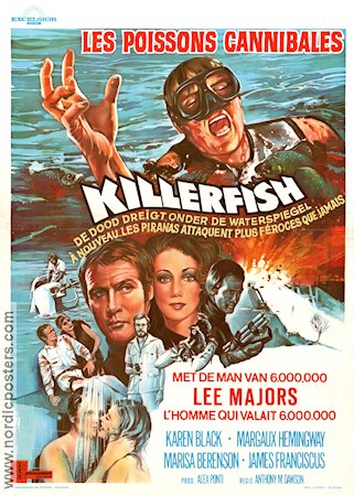 Killer Fish 1979 poster Lee Majors