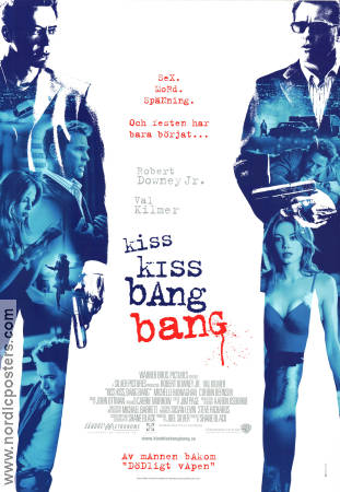 Kiss Kiss Bang Bang 2005 poster Robert Downey Jr Val Kilmer Michelle Monaghan Shane Black