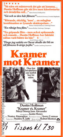 Kramer vs Kramer 1979 poster Dustin Hoffman Meryl Streep Jane Alexander Robert Benton Barn