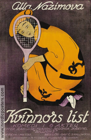 Kvinnors list 1920 poster Alla Nazimova Sport