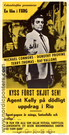 Kyss först skjut sen 1966 poster Michael Connors Dorothy Provine Dino Maiuri