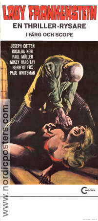 Lady Frankenstein 1974 poster Joseph Cotten Rosalba Neri