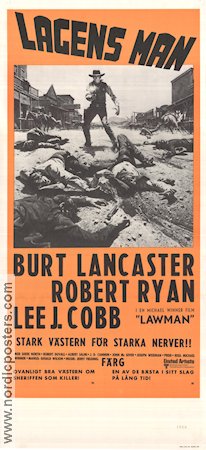 Lagens man 1971 poster Burt Lancaster Robert Ryan Lee J Cobb Michael Winner