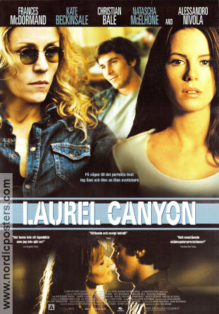 Laurel Canyon 2002 poster Frances McDormand Alessandro Nivola Christian Bale Kate Beckinsale Lisa Cholodenko