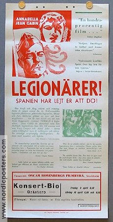 Legionärer 1936 poster Annabella Jean Gabin