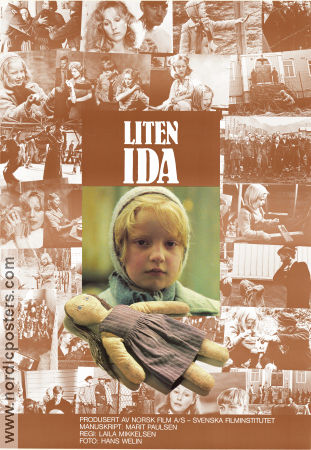 Liten Ida 1981 poster Sunniva Lindekleiv Lise Fjeldstad Arne Lindtner Naess Laila Mikkelsen Norge Barn