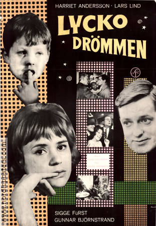 Lyckodrömmen 1963 poster Herman Ahlsell Harriet Andersson Lars Lind Hans Abramson Hitta mer: Stockholm