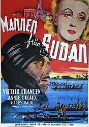 Mannen från Sudan 1942 poster Victor Francen Annie Ducaux