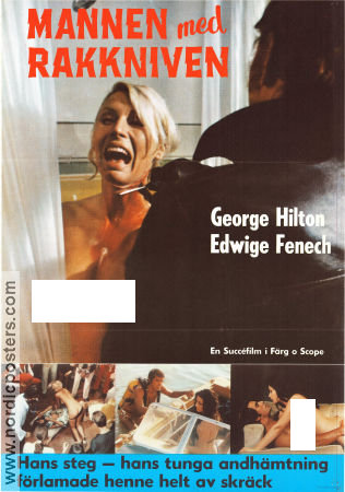 Mannen med rakkniven 1971 poster George Hilton Edwige Fenech Conchita Airoldi Sergio Martino