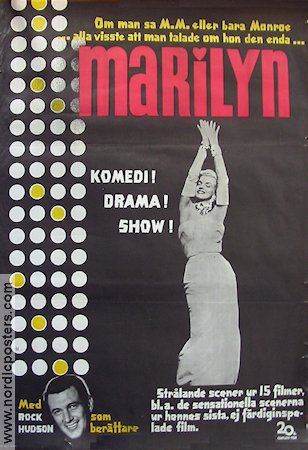 Marilyn 1963 poster Marilyn Monroe Rock Hudson
