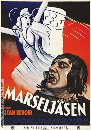 Marseljäsen 1938 poster Lise Delamare Louis Jouvet Jean Renoir