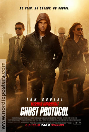 Mission Impossible Ghost Protocol 2011 poster Tom Cruise Jeremy Renner Simon Pegg Brad Bird