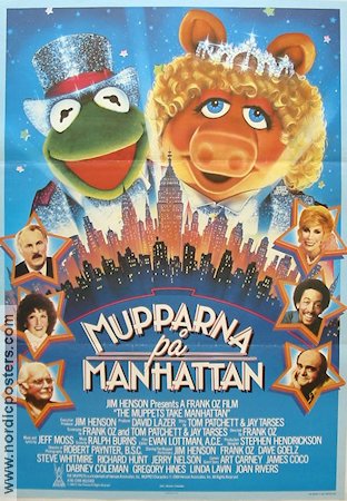 Mupparna på Manhattan 1984 poster The Muppets Jim Henson