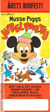 Musse Piggs jubelpartaj 1970 poster Musse Pigg Mickey Mouse