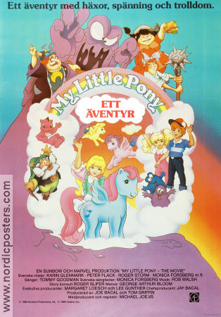 My Little Pony 1987 poster Sherry Lynn Bonnie Zacherle Från TV Animerat