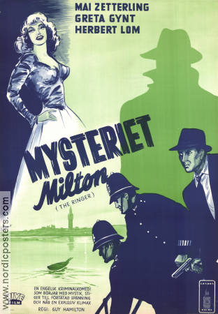 Mysteriet Milton 1952 poster Mai Zetterling Greta Gynt Herbert Lom Guy Hamilton