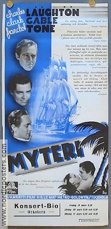Myteri 1936 poster Charles Laughton Clark Gable