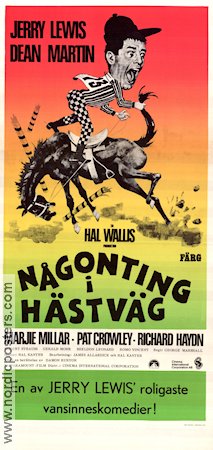 Någonting i hästväg 1953 poster Dean Martin Jerry Lewis George Marshall Hästar