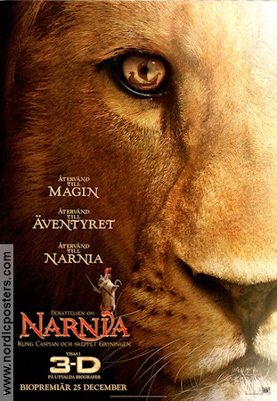 Narnia Kung Caspian 2010 poster Ben Barnes Skandar Keynes Georgie Henley Michael Apted Hitta mer: Narnia Katter 3-D