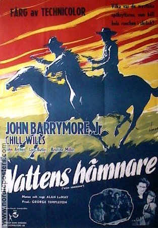 Nattens hämnare 1952 poster John Barrymore jr