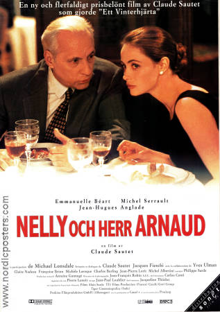 Nelly och herr Arnaud 1995 poster Emmanuelle Béart Michel Serrault Claude Sautet