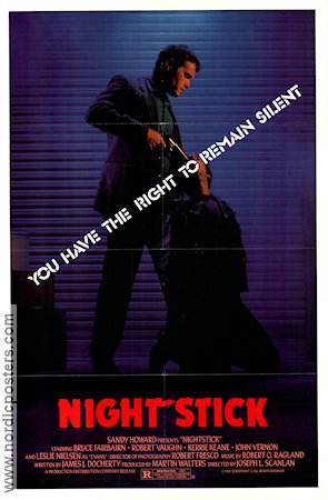 Nightstick 1987 poster Bruce Fairbairn Kerrie Keane Walker Boone Joseph L Scanlan