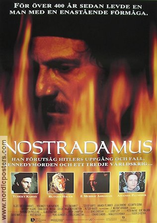 Nostradamus 1994 poster Amanda Plummer Julia Ormond Rutger Hauer Roger Christian