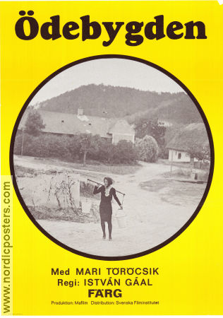 Ödebygden 1972 poster Mari Töröcsik Istvan Ferenczi Irma Patkos Istvan Gaal Filmen från: Hungary