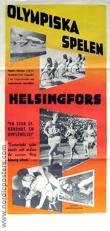 Olympiska spelen Helsingfors 1952 poster Olympiader