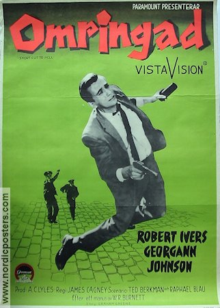 Omringad 1957 poster Robert Ivers James Cagney Graham Greene