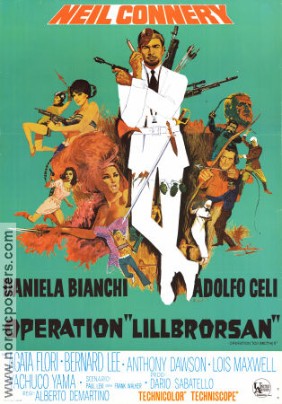 Operation lillbrorsan 1967 poster Neil Connery Daniela Bianchi Adolfo Celi Alberto De Martino Agenter Medicin och sjukhus