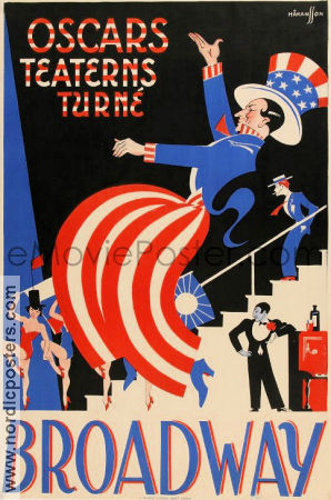 Oscarsteatern Broadway 1928 affisch Hitta mer: Revy Hitta mer: Oscarsteatern Affischkonstnär: Gunnar Håkansson