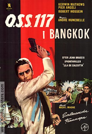 OSS 117 i Bangkok 1965 poster Kerwin Mathews Pier Angeli Agenter