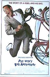 Pee Wee´s Big Adventure 1985 poster Pee Wee Herman Tim Burton Cyklar