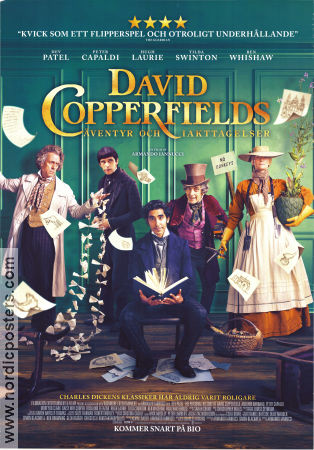 The Personal History of David Copperfield 2019 poster Dev Patel Hugh Laurie Tilda Swinton Armando Iannucci