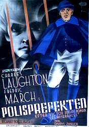 Polisprefekten 1936 poster Charles Laughton Fredric March