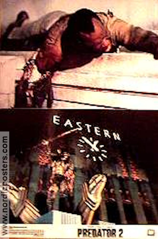 Predator 2 1990 lobbykort Danny Glover Gary Busey
