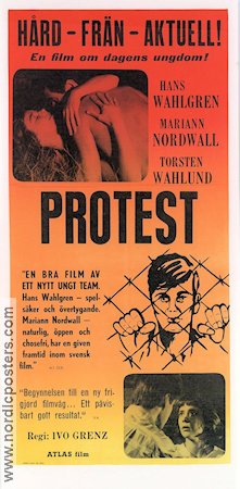 Protest 1967 poster Hans Wahlgren Ivo Grenz
