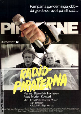 Radiopiraterna 1983 poster Trond Peter Stamsö Munch Kristian Figenschow Guri Johnson Morten Kolstad Norge